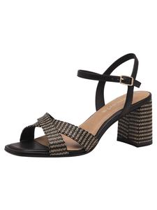 Сандалии на плоской подошве Tamaris, цвет black comb