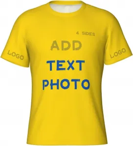 Футболка Custom с принтом на 4 сторонах