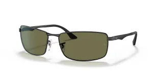 Солнцезащитные очки унисекс Ray-Ban RB3569, Black On Silver