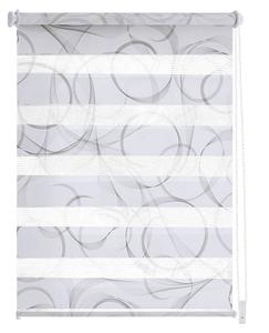 Двойная рулонная штора GARESA Klemmfix, серый - белый - 90 х 210 см