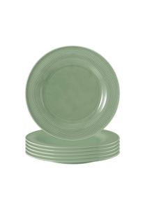Зелёные обеденные тарелки Beat glaze ø 27,7 см 6 шт Seltmann Weiden