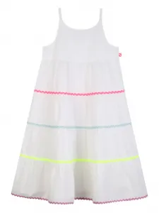 Ярусное платье Billieblush, белый