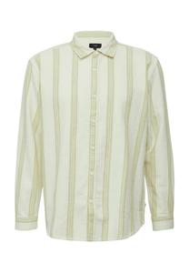 Повседневная рубашка стандартного кроя с длинным рукавом и воротником-стойкой Qs, белый