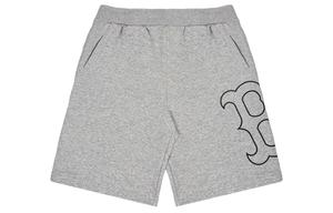 Юнисекс спортивные шорты светло-серые MLB
