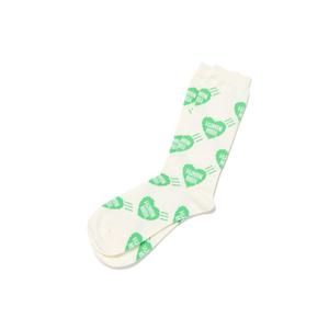 Носки с интарсией Heart HUMAN MADE, зеленый