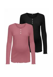 Комплект из двух футболок с длинными рукавами olmvista Only Maternity, Black