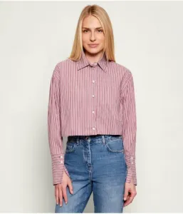 Рубашка cropped fit Patrizia Pepe, красный