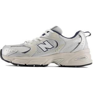 NB 530 Амортизирующие и дышащие низкие детские беговые кроссовки White Blue Silver New Balance