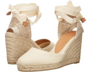 Эспадрильи CASTANER Carina 80 Wedge, слоновая кость