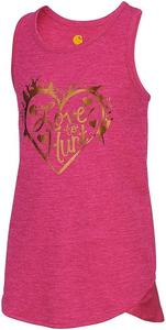 Carhartt Girls' Force Tank, Raspberry Rose Heather