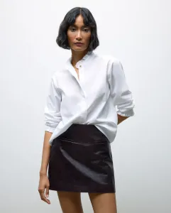 Женская блузка с длинным рукавом из поплина с рюшами Tintoretto, белый