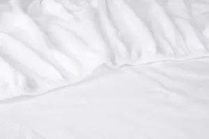 Простыня на резинке , молтон, белая, размер 120x220 Kayori