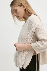 Шерстяной свитер Marella, бежевый