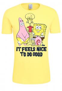Рубашка LOGOSHIRT Spongebob - It Feels Nice, желтый