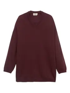 Свитер с V-образным вырезом Bite Studios, красный