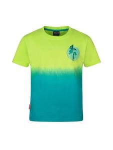 Функциональная рубашка Yttersand в цвете дикий лайм/морской зеленый Trollkids