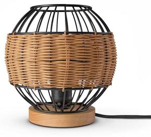 Настольная лампа Paco Home Puglo, черный - серый металлик