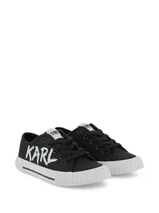 Кроссовки с логотипом Karl Lagerfeld Kids, черный