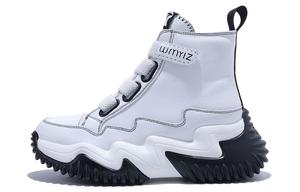 Высокие кеды женские белые Junjali, белые без подкладки