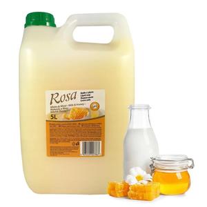 Rosa, Крем-мыло жидкое эффективное молоко и мед, 5 л