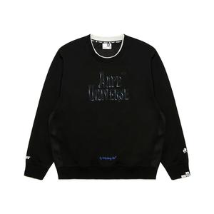 Свитшот A Bathing APE с тисненым логотипом Aape, черный