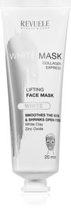 Белая маска с коллагеном, укрепляющая и подтягивающая маска для сужения пор Revuele, 80 мл