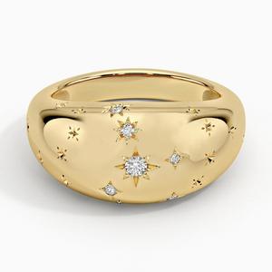 Кольцо с бриллиантовым куполом в виде созвездия Рака Brilliant Earth