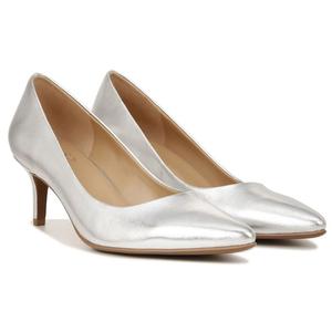 Туфли на каблуке Everly Naturalizer, silver leather