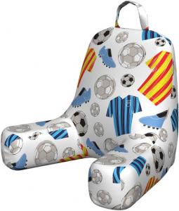 Чехол для подушки для чтения Ambesonne с изображением футбольной формы, профессиональная спортивная обувь игрока, рисунок в стиле ручного исполнения, футбольный матч, мягкая набивная наволочка для кровати, маленький размер, разноцветная., Multicolor