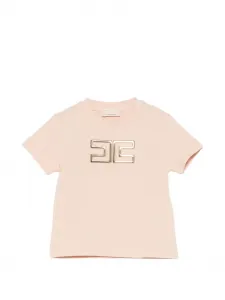 Футболка с логотипом Elisabetta Franchi La Mia Bambina, розовый