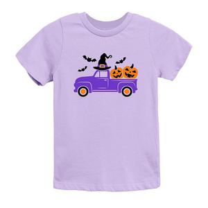 Молодежная футболка с короткими рукавами и рисунком Witch Farm Truck Truck The Juniper Shop, цвет Dark Lavender
