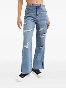 Джинсы с эффектом поношенности One Teaspoon, синий