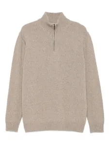 Джемпер с высоким воротом 120% Lino, нейтральный