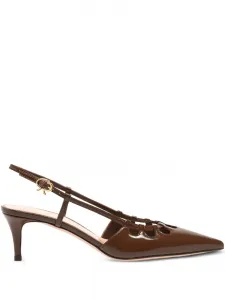 Туфли Eloise 55 с вырезами Gianvito Rossi, коричневый