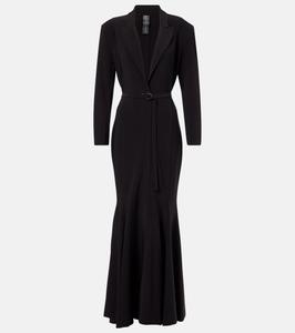 Платье с расклешенным подолом Norma Kamali, черный