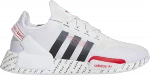 Кроссовки NMD_R1 V2 'Japanese Print - White Red', белый