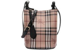 Burberry Кожаная сумка-ведро, наплечная сумка, поясная сумка Regular женская black