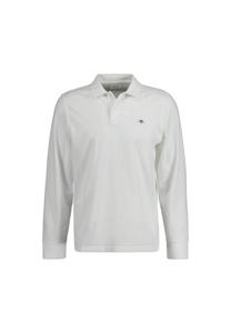 Мужская рубашка-поло - REGULAR SHIELD LONGSLEEVE PIQUE RUGGER, длинный рукав, логотип GANT