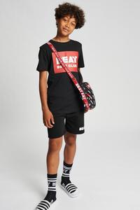 Спортивные шорты «Линейный» из смесового хлопка Beat Boyz Club, черный