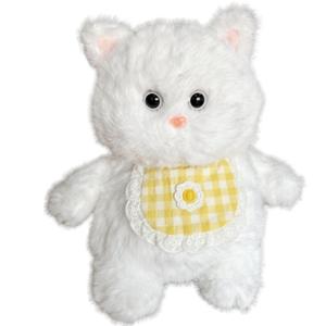 Мягкий и милый плюшевый котенок Meowth Cub, пухленькая кошачья игрушка, высота 37см Click, желтый