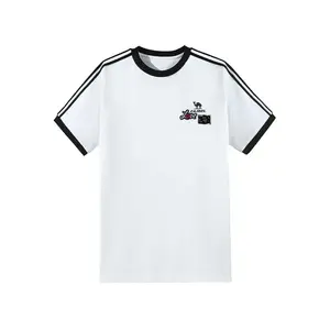 CAMEL Футболка Unisex White Crew Neck Moderate Straight Fit