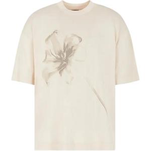 Футболка с принтом Lily EMPORIO ARMANI, белая