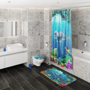 Подушка для шеи Подушка для ванны Дельфин удобная, противоскользящая, яркие цвета, с 7 мощными присосками Sanilo, синий