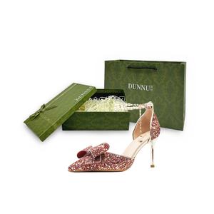 Dunnu Женские туфли на высоком каблуке, красные