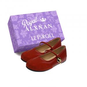 Alxnan Мэри Джейн туфли женские серебристо-черно-красные красные с коробкой, цвет Red+Box