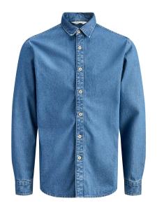 Jack & Jones Plus Рубашка на пуговицах 'JJESTANLEY' синего денима Regular fit