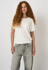 Футболка-Лодочка из высококачественного материала. Repeat, White