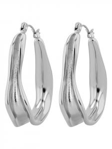 Adeliás Женские серьги из нержавеющей стали серебристого цвета