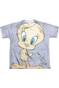 Футболка с коротким рукавом для девочки с Tweety из Looney Tunes Gildan, белый