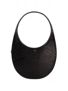 Средняя мягкая сумка на плечо с молнией Coperni, черный